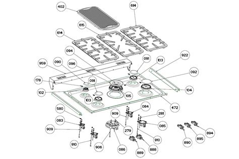 belling gas cooker parts
